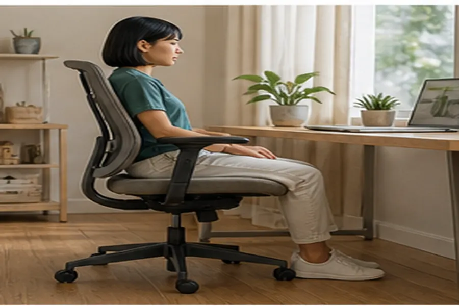 Contextual view illustrating buying a used office chair