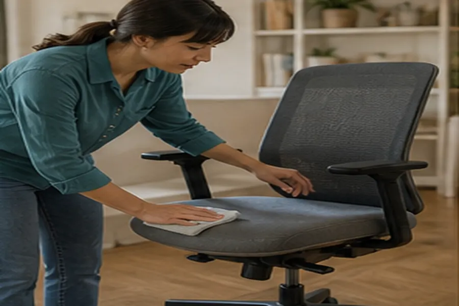 Supporting workspace example for seat depth and lumbar support